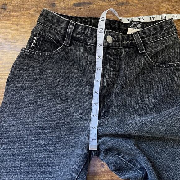 Vintage 90's BONGO "Original Slim Double Black" High Rise Cotton Mom-Jeans - Picture 7 of 13